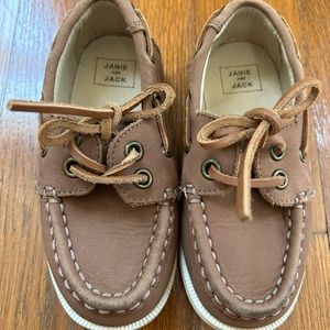 Never been worn Janie and Jack boat shoe